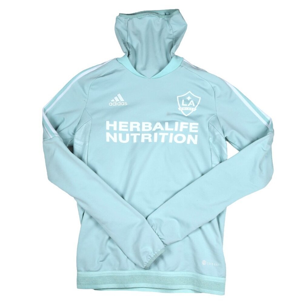 Men's Adidas Mint LA Galaxy Cold Ready Raglan Warmup Pullover Jacket (*1 flaw) S
